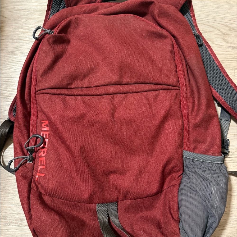 Merrell Burgundy and Gray Backpack for Men